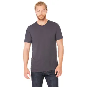 Bella   Canvas Unisex Solid Dark Grey Triblend Short-Sleeve T-Shirt